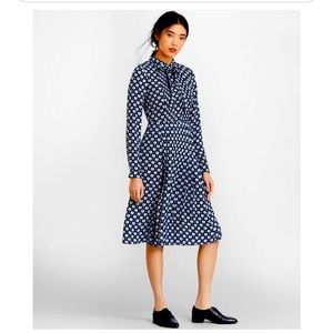 Brooks Brother silk chiffon belt dress